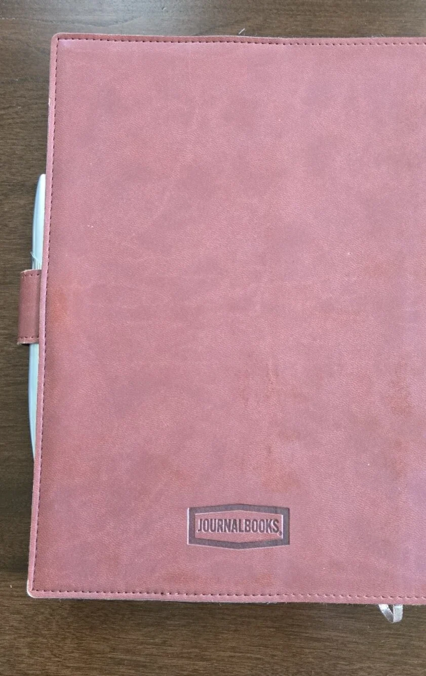 Journal Books 7" x 9.5" Faux Leather Journal With Martin Strings Embossed Logo - Picture 2 of 4